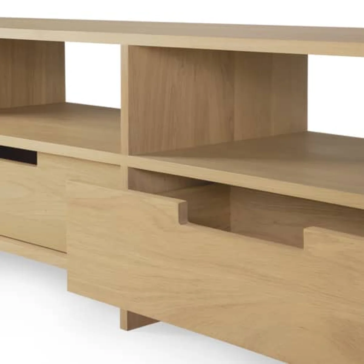 Kabuki TV unit natural wood / L 200 cm - 2 drawers - Ethnicraft – image 5