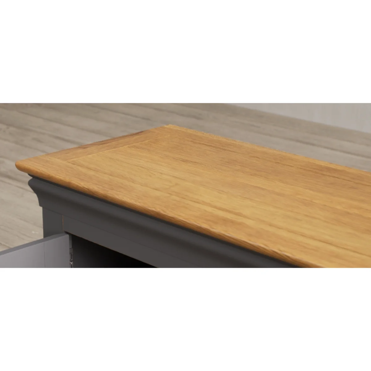 Charwood Oak and Charcoal Painted Small TV Unit – image 6