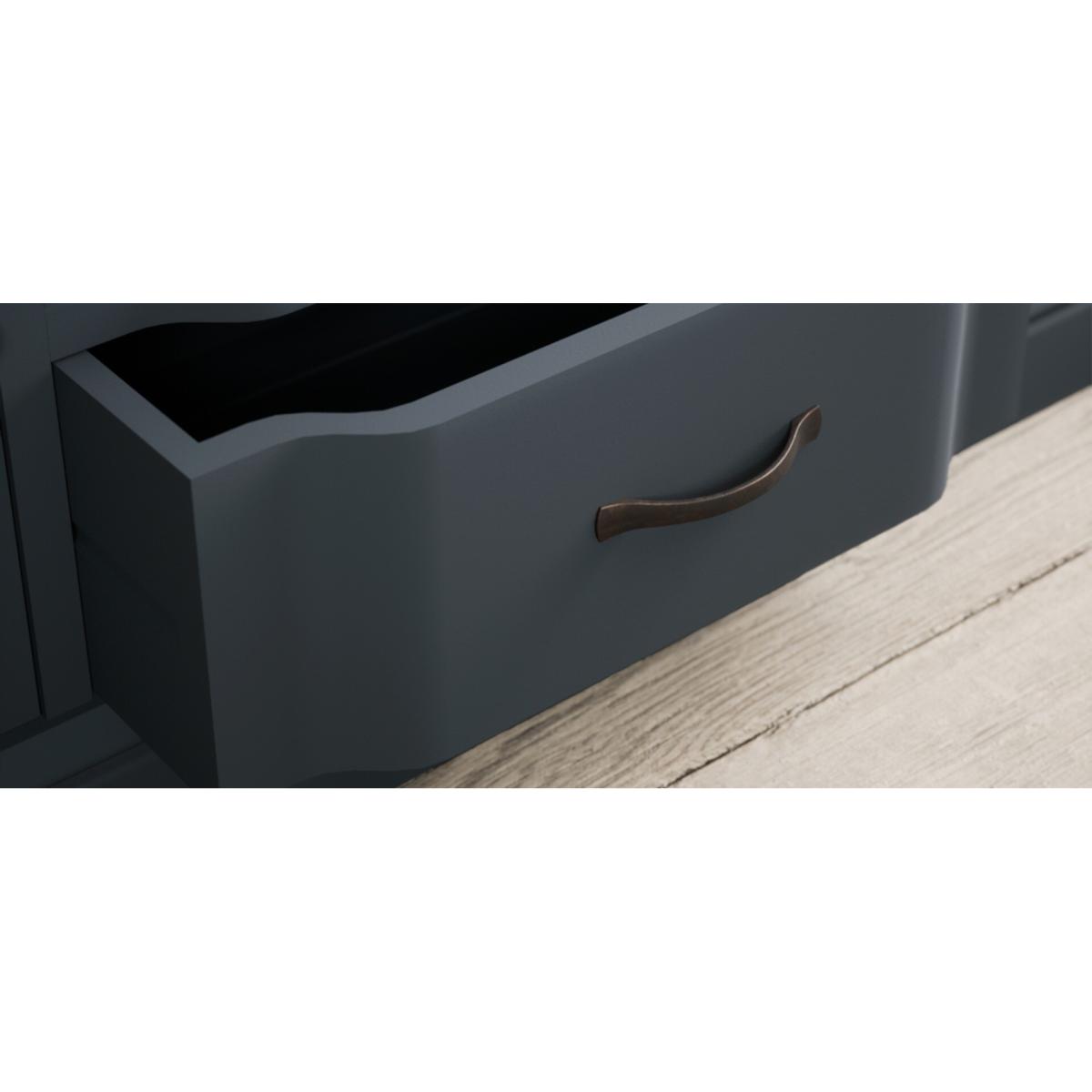 Delphine Oak and Blue Painted Large TV Cabinet – image 7