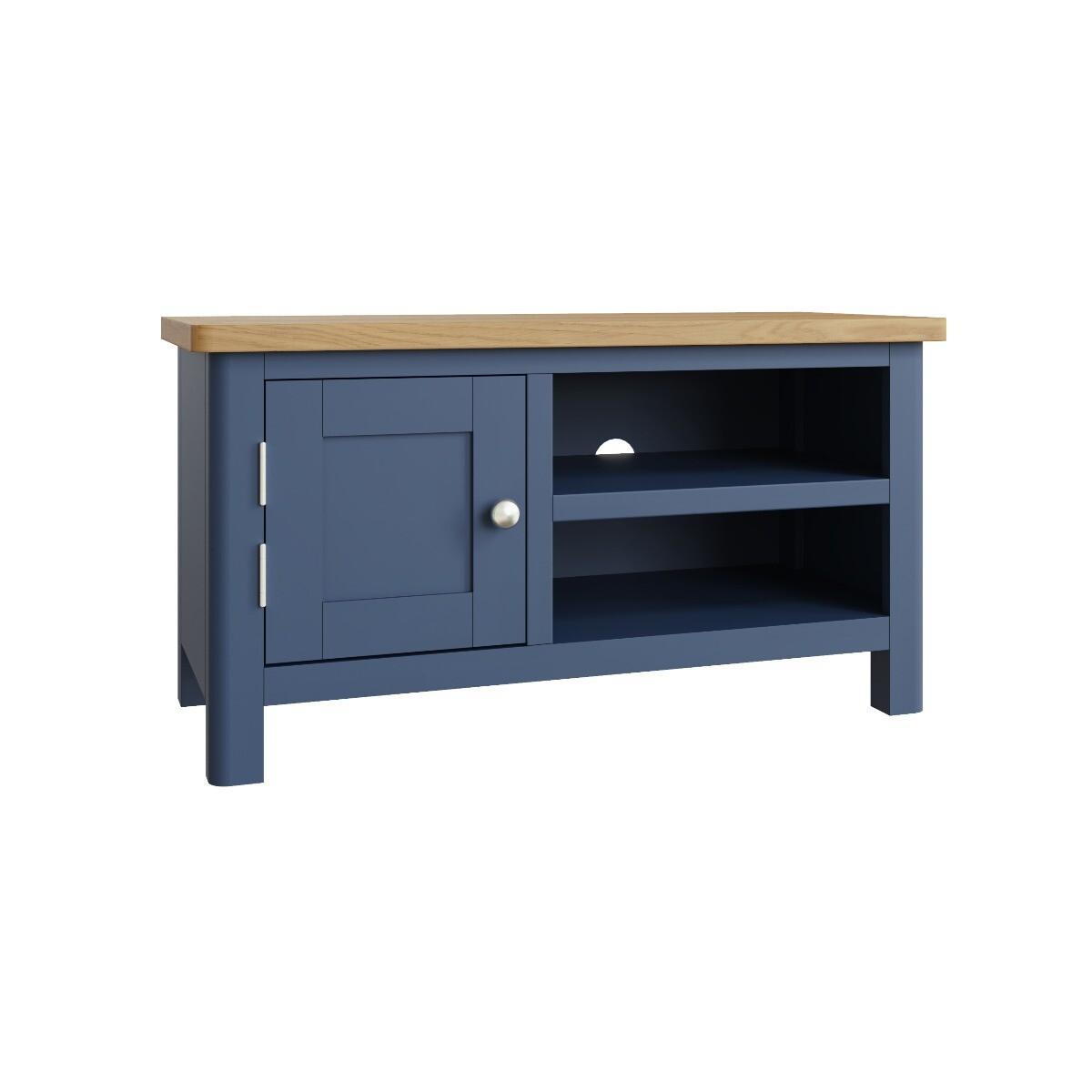 Cole Oak and Blue TV Unit – image 2