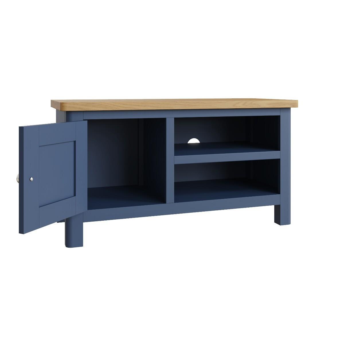 Cole Oak and Blue TV Unit – image 3