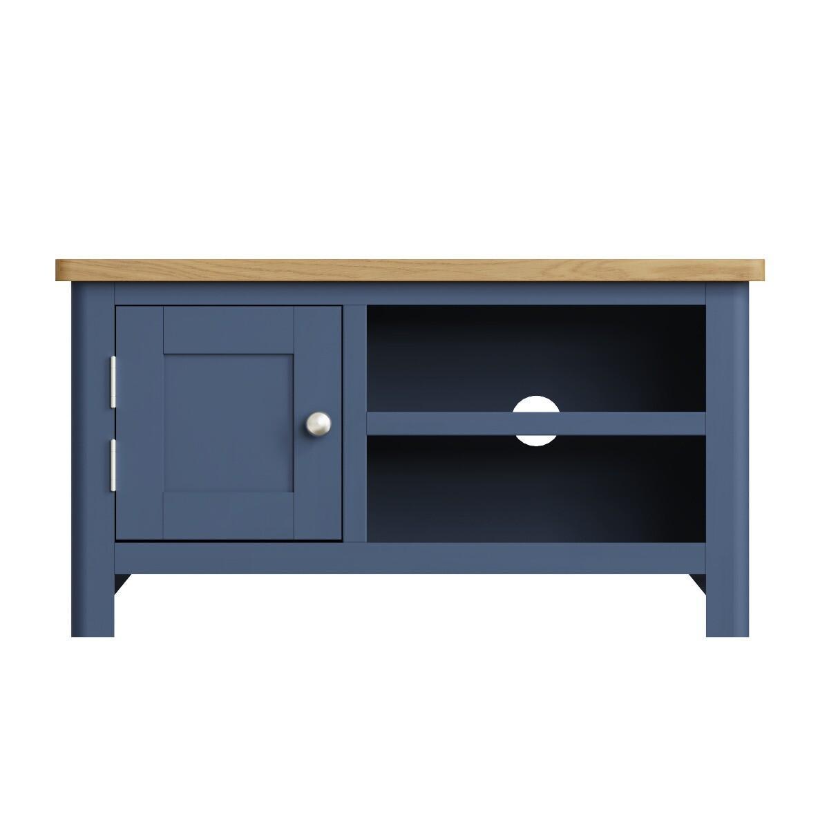 Cole Oak and Blue TV Unit – image 4