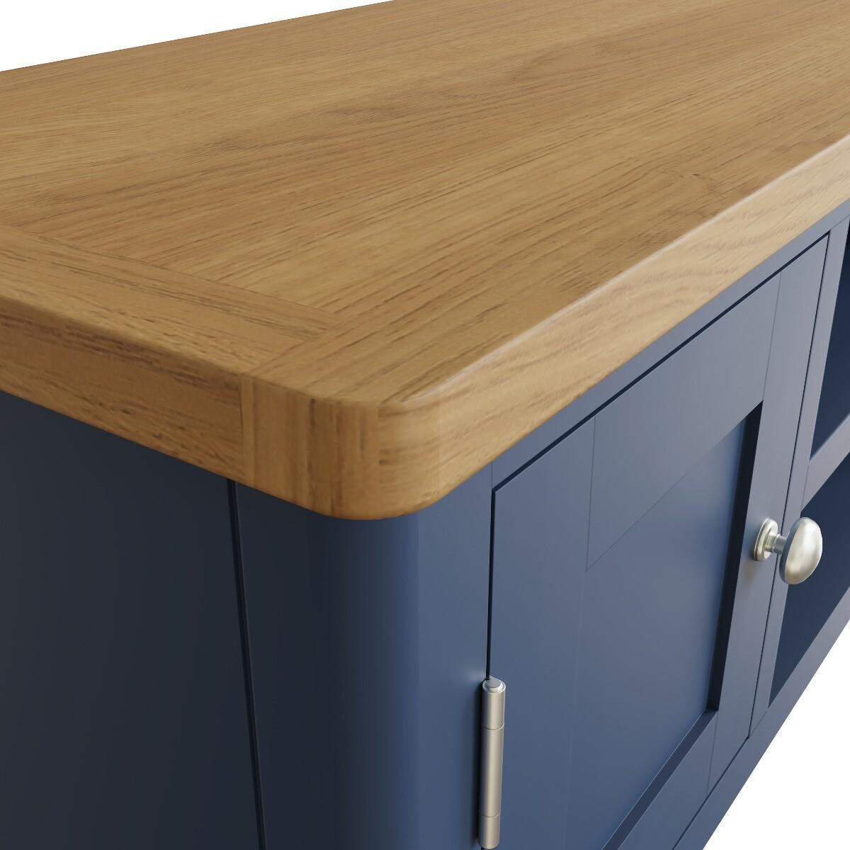 Cole Oak and Blue TV Unit – image 7