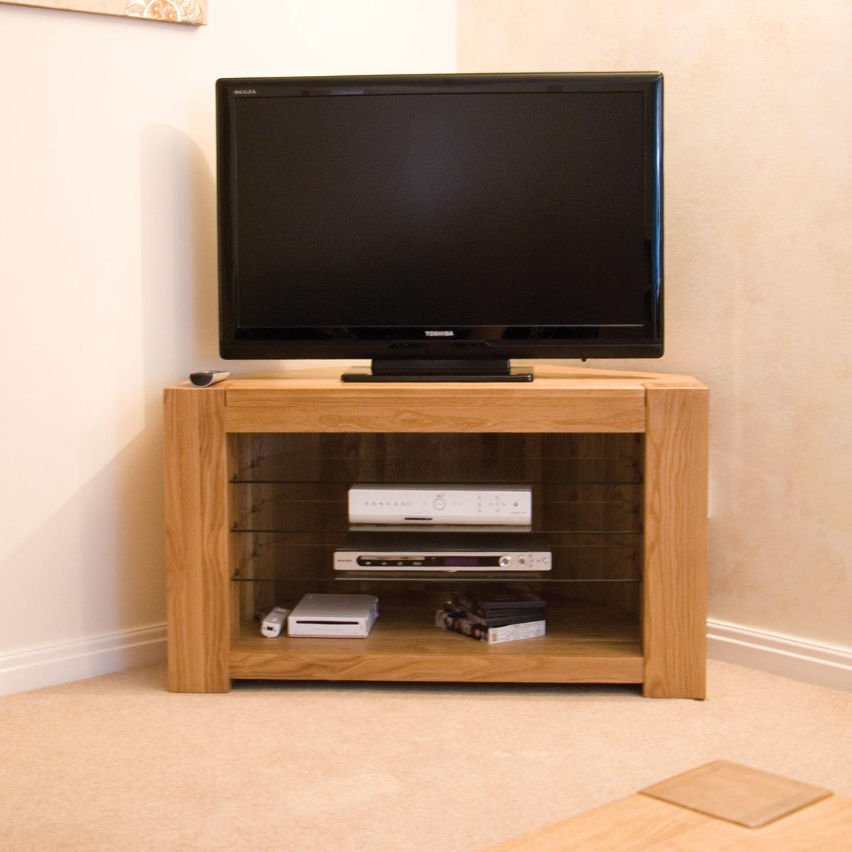 Milan Oak Corner TV Unit – image 2