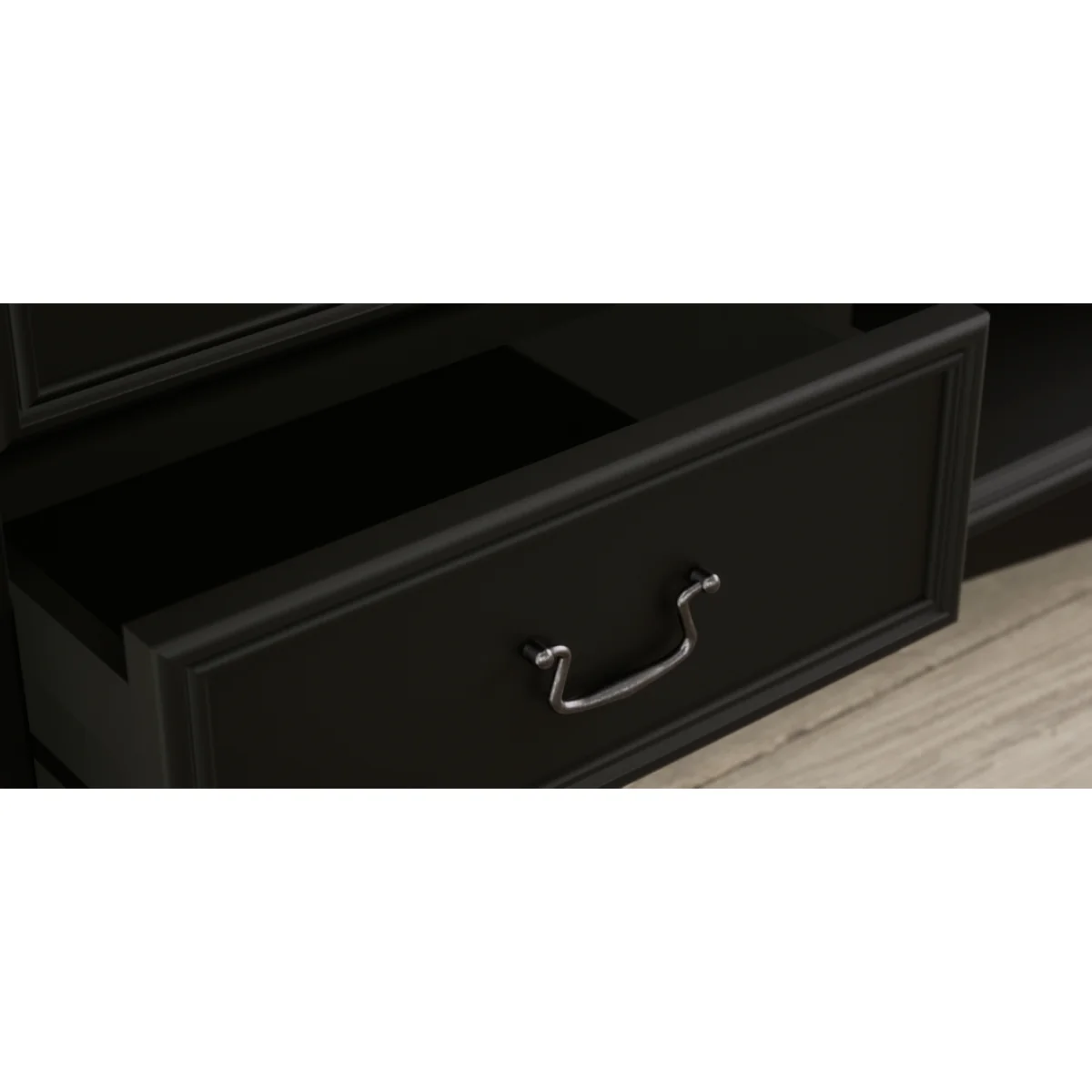 Chateau Noir Oak and Black Painted Super Wide TV Cabinet – image 12