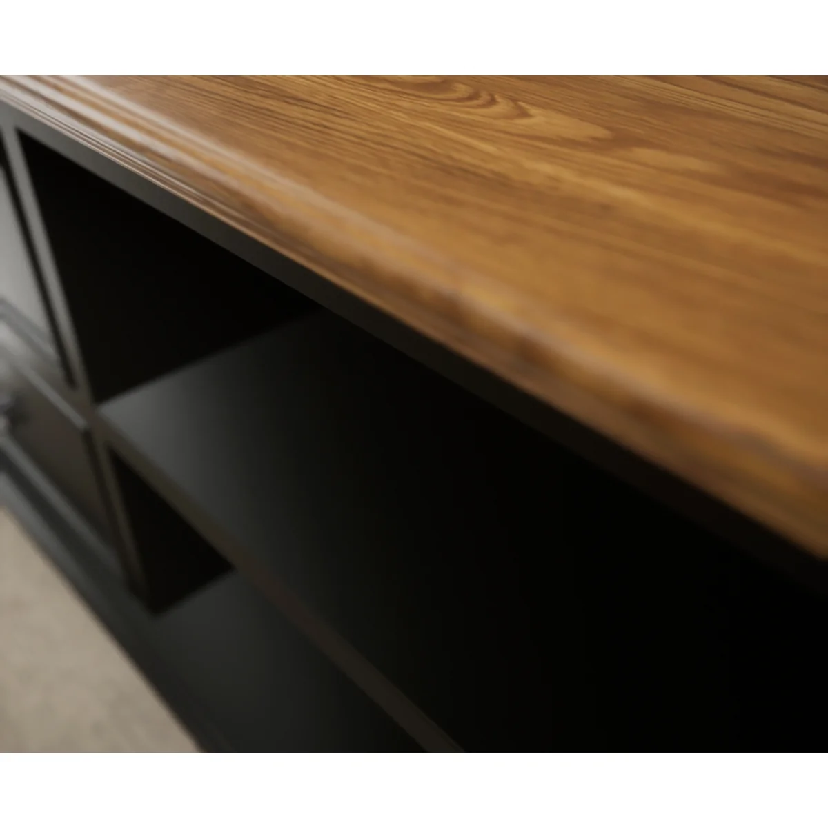 Chateau Noir Oak and Black Painted Super Wide TV Cabinet – image 8