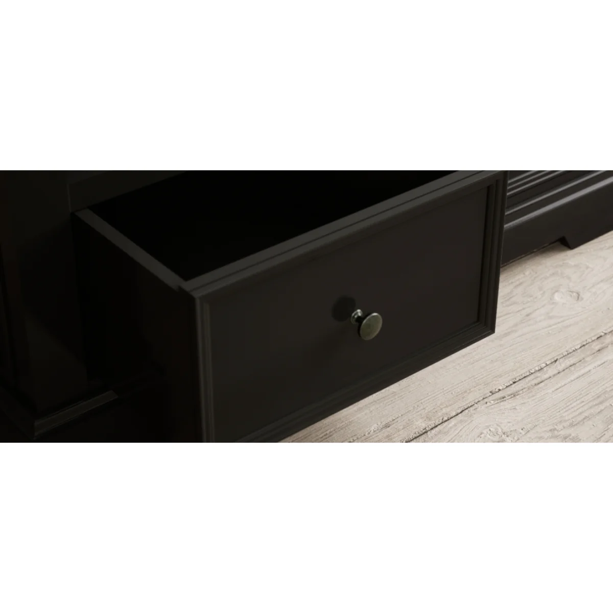 Charlton Oak and Black Painted Corner TV Cabinet – image 11
