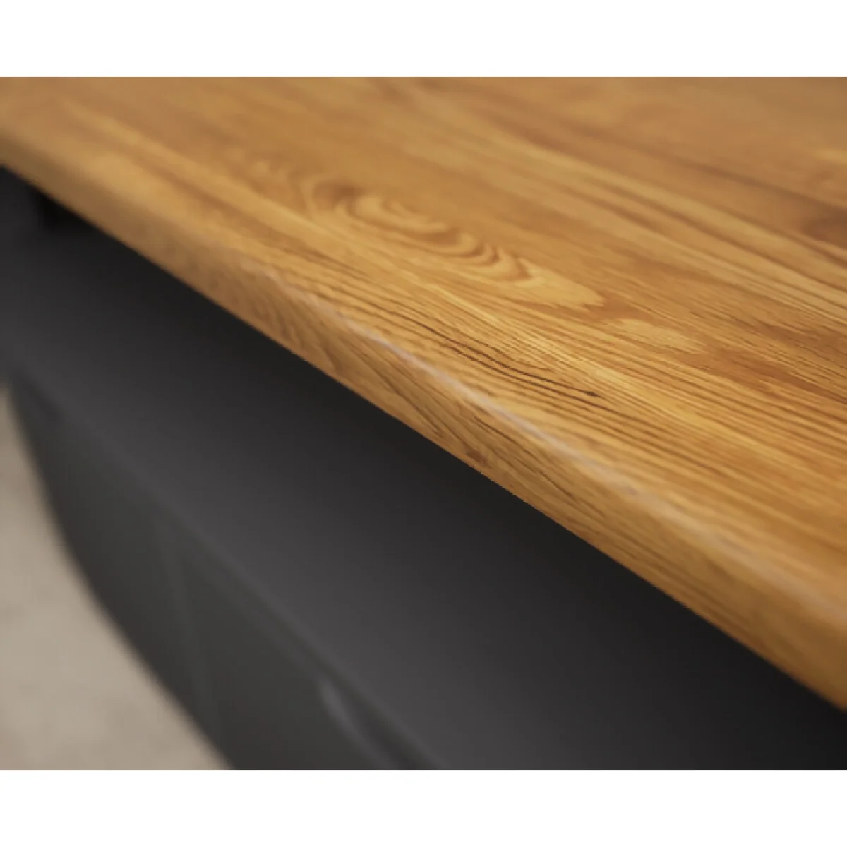 Bradwell Oak and Charcoal Painted Large TV Unit – image 8