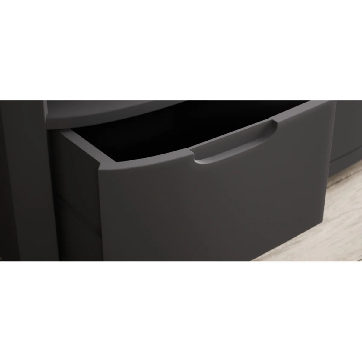 Bradwell Oak and Charcoal Painted Small TV Unit – image 9