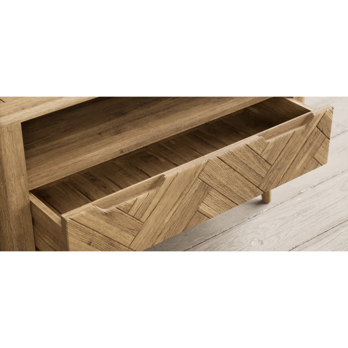 Parven Solid Oak Small TV Cabinet – image 9