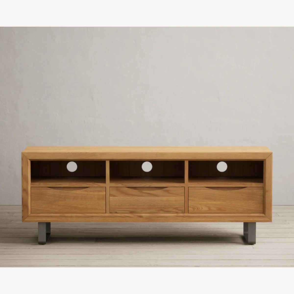 Parker Solid Oak Super Wide TV Cabinet