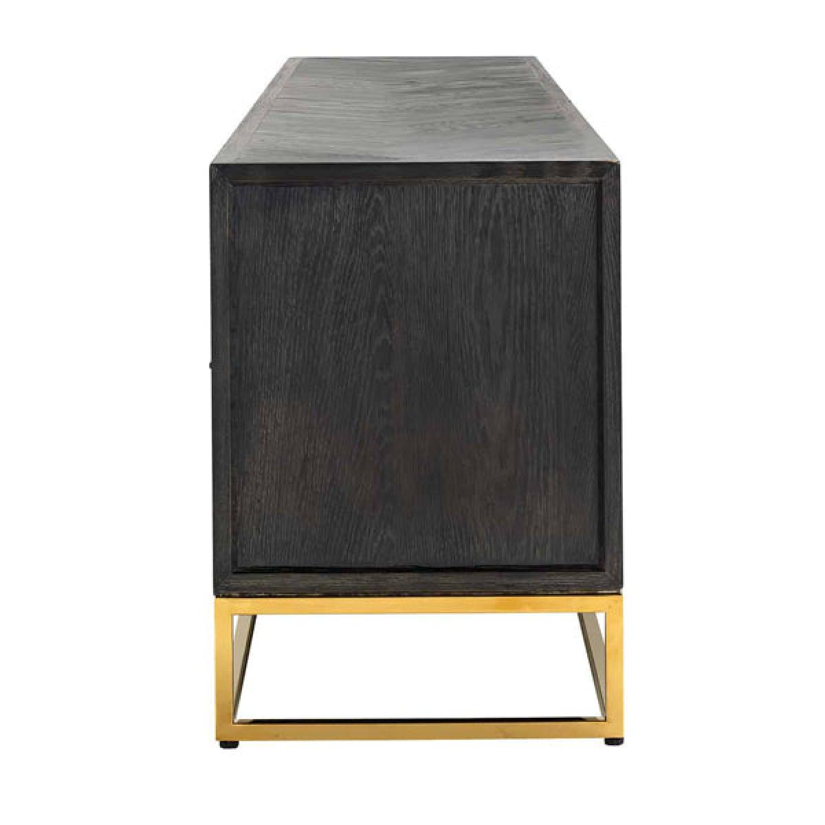Richmond Blackbone 4 Doors Gold TV Unit - Large – image 2