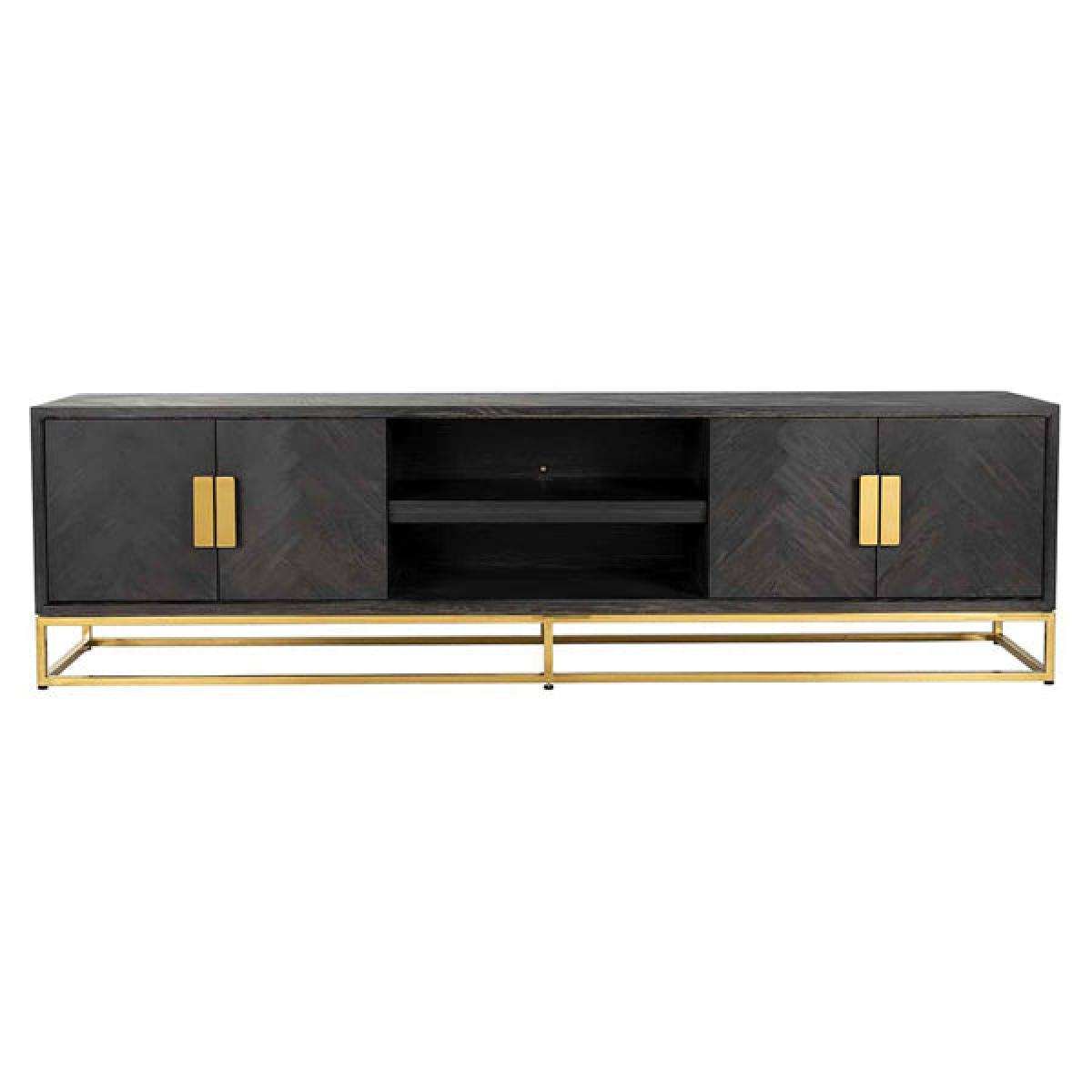 Richmond Blackbone 4 Doors Gold TV Unit - Large – image 3