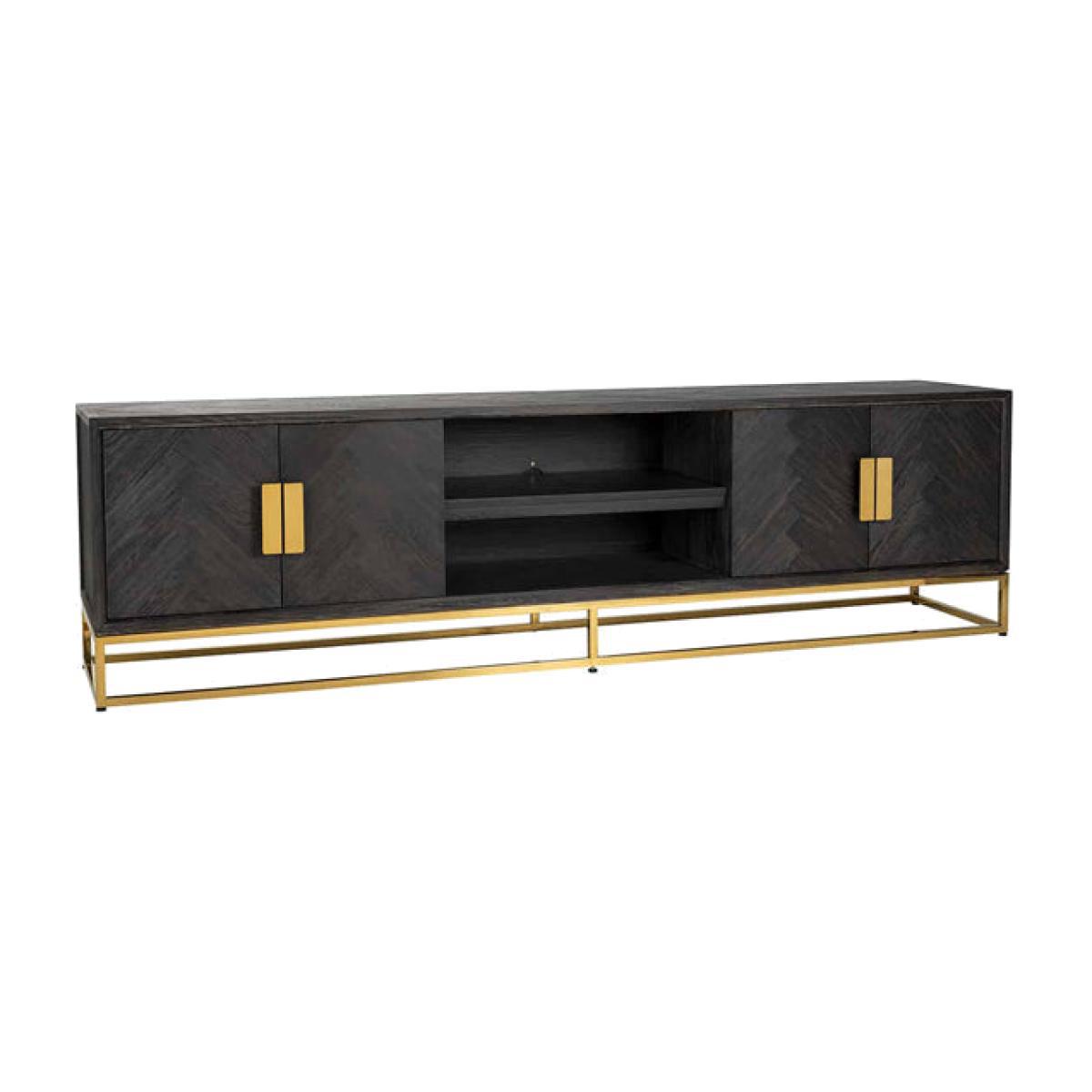 Richmond Blackbone 4 Doors Gold TV Unit - Large – image 1