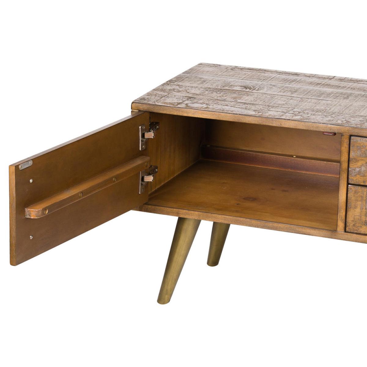 Hill Interiors Havana Large Media Unit in Gold – image 3