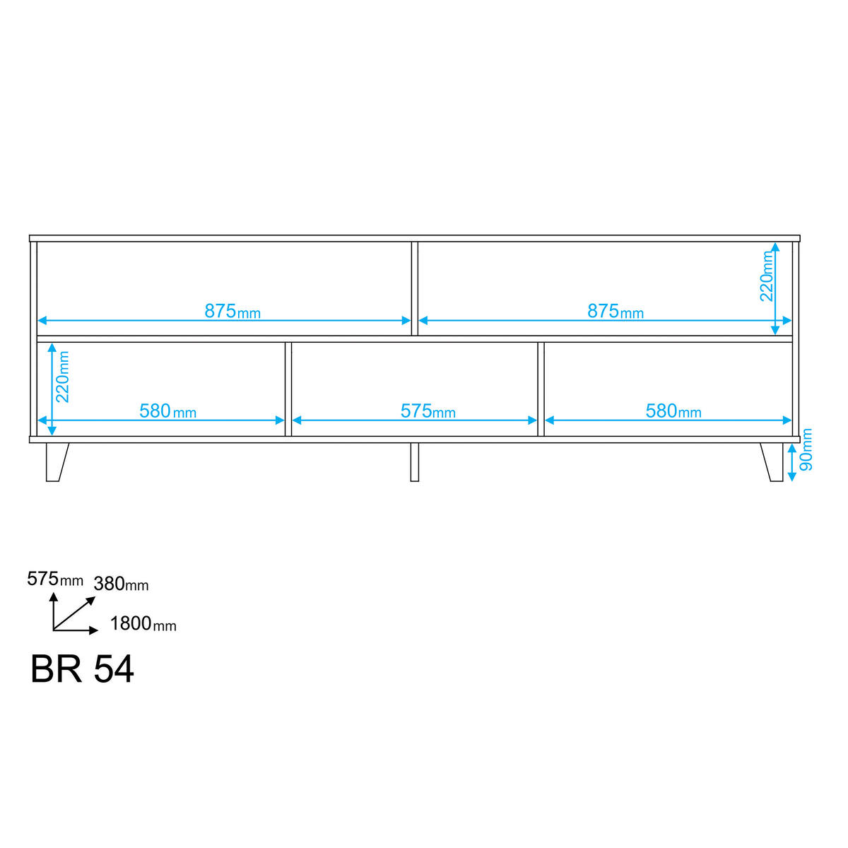 Oslo White TV Unit - 180cm – image 5