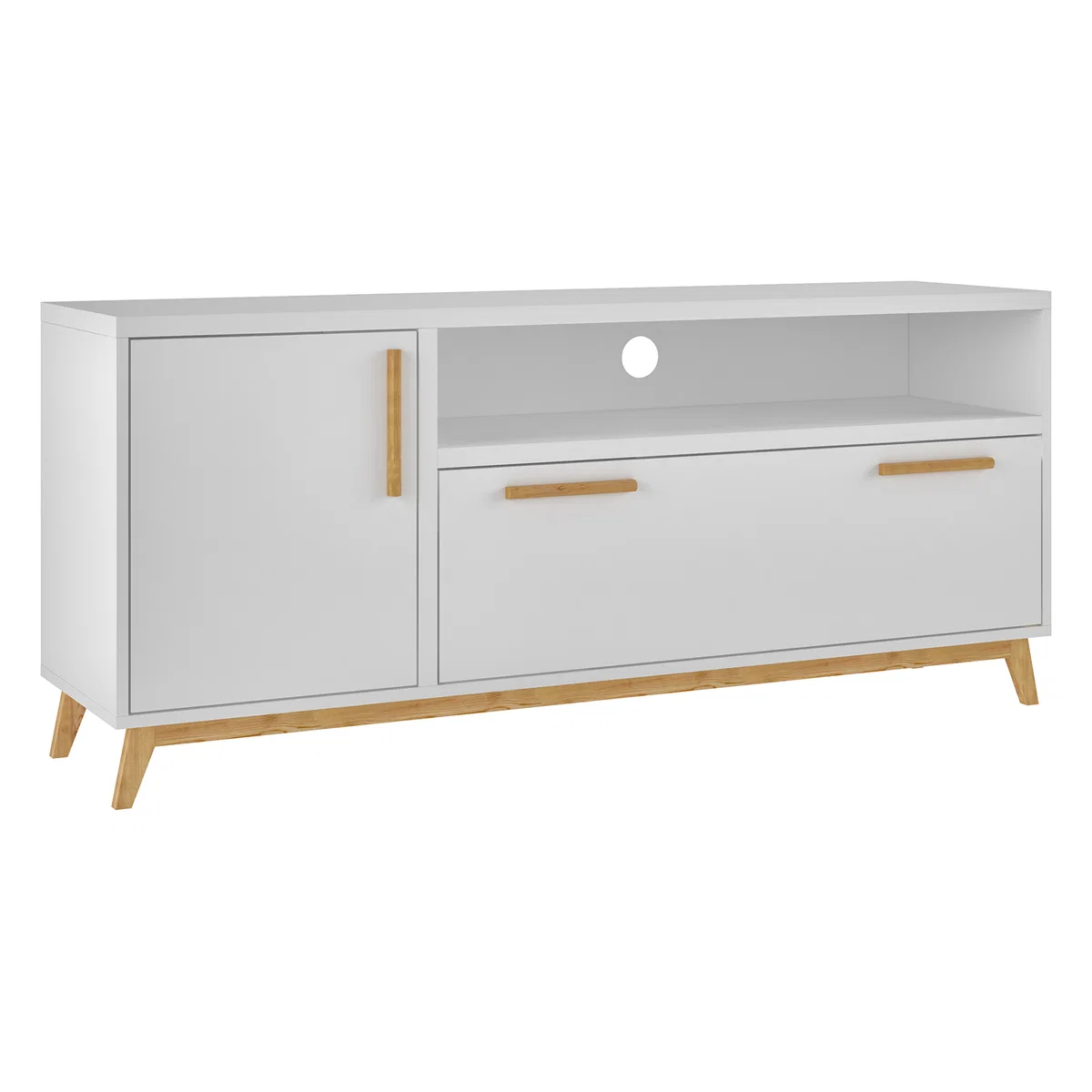 Dakota White TV Unit - 135cm – image 1