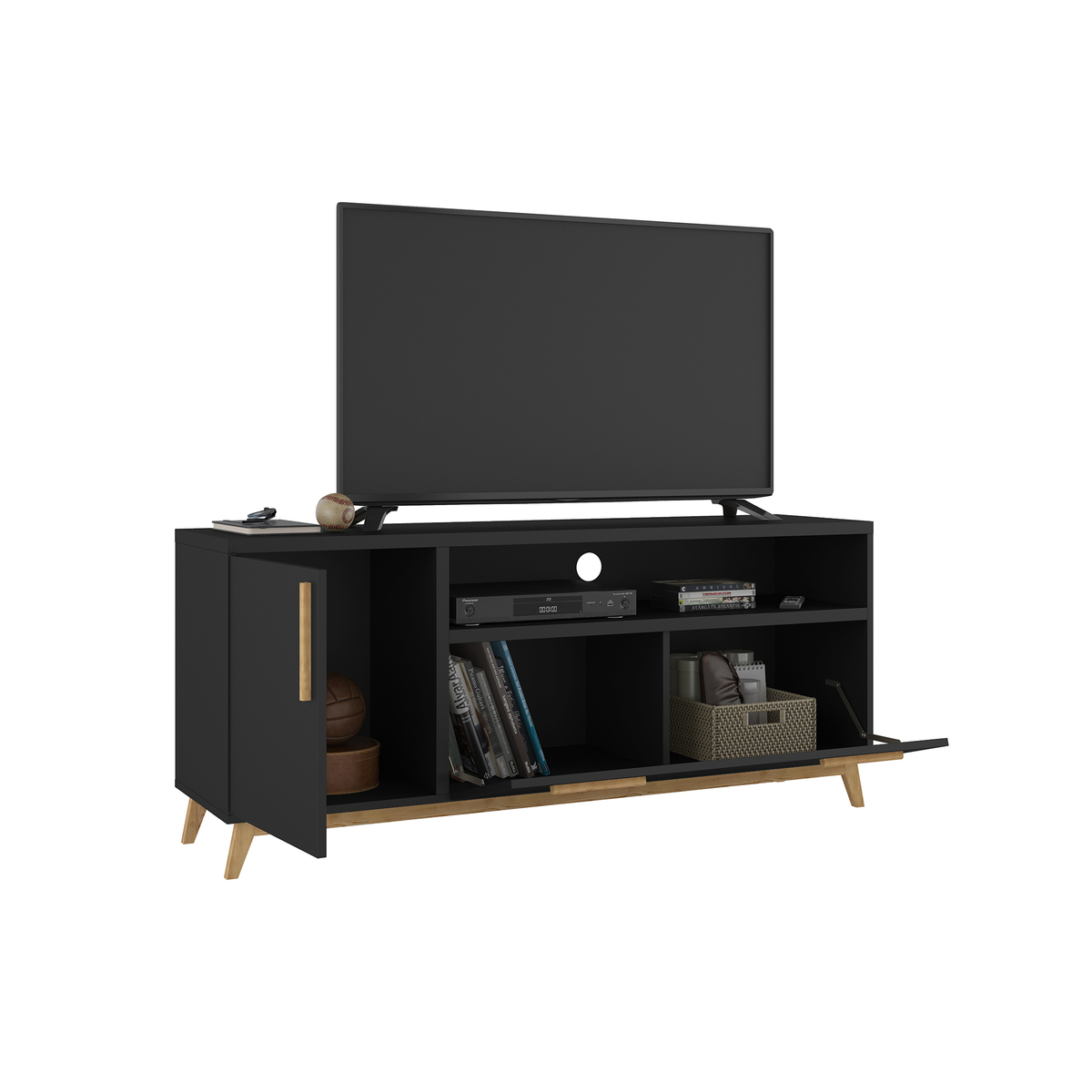 Dakota Black TV Unit - 135cm – image 3