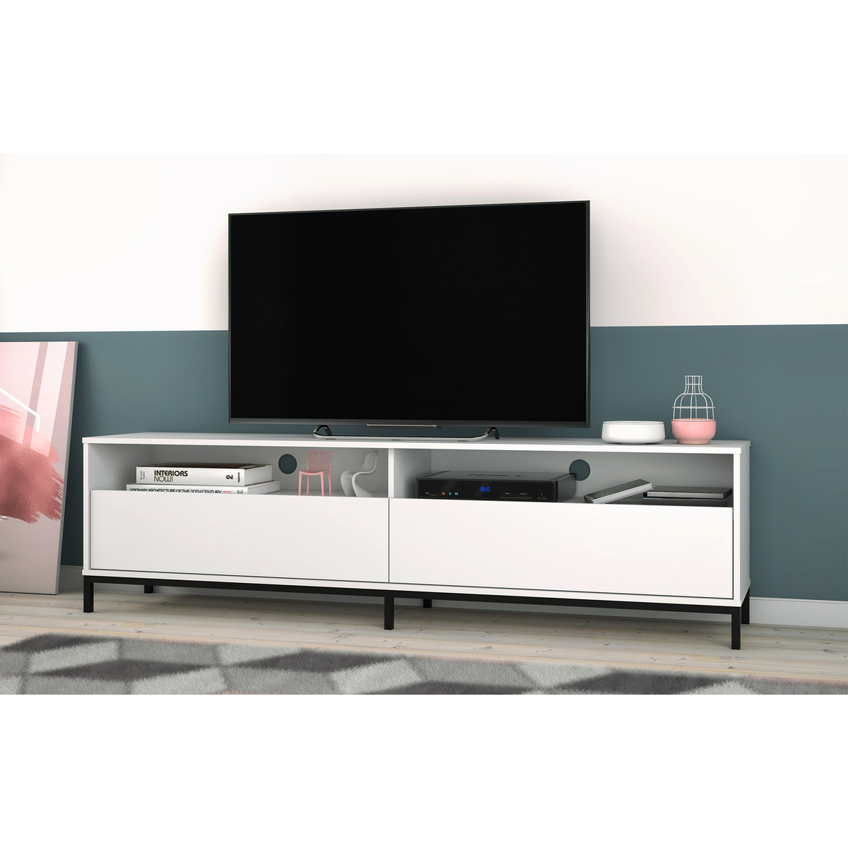 Vola White TV Unit - 180cm – image 5