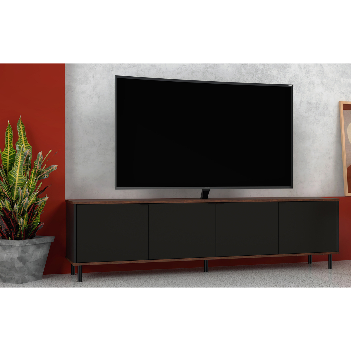 Brooklyn Black TV Unit - 183cm – image 2