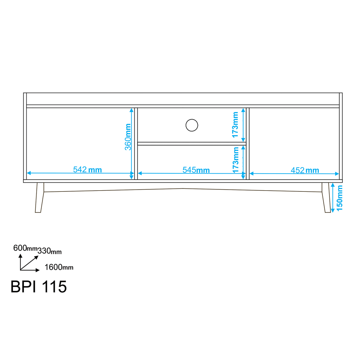 Nova White TV Unit - 150cm – image 5