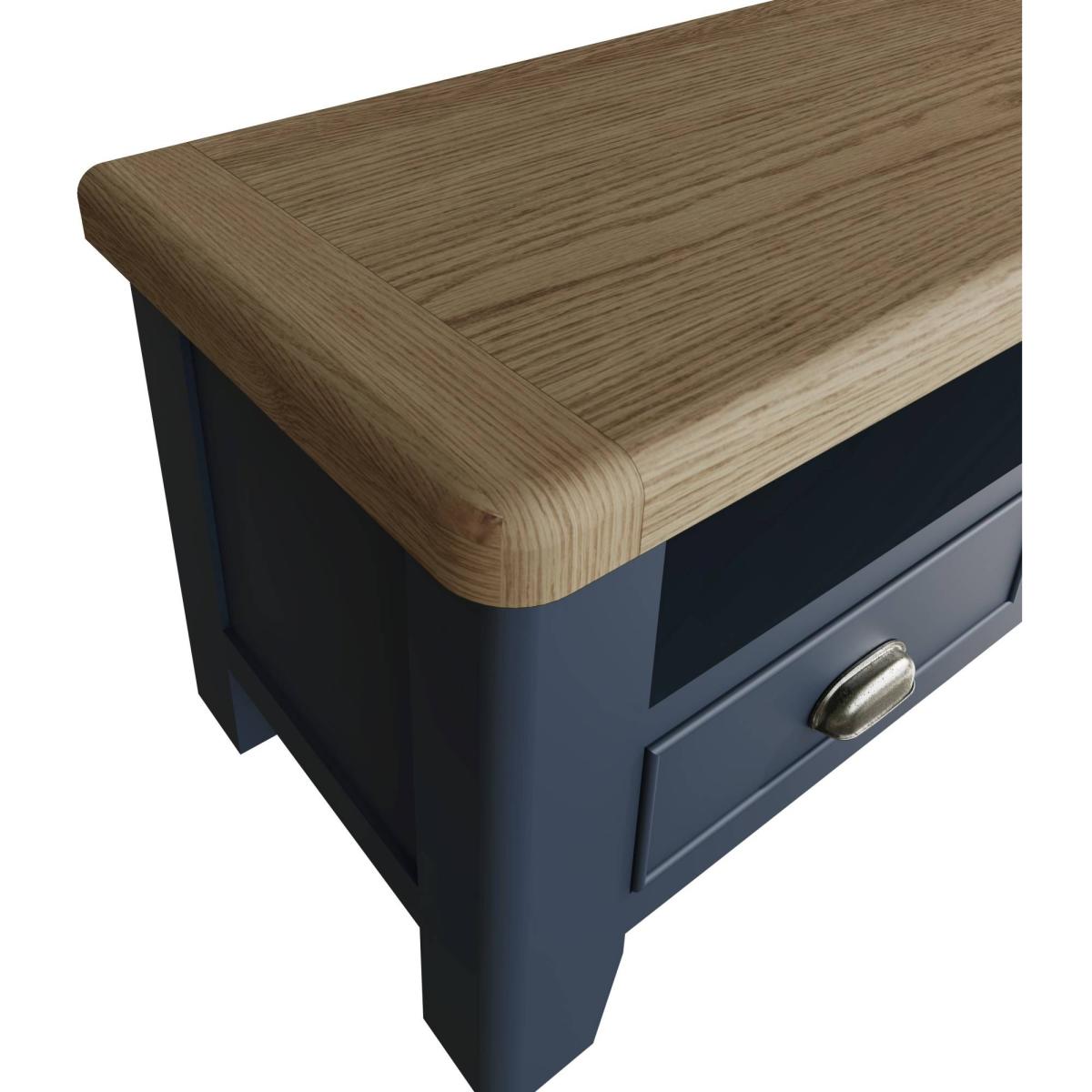 Downtown Hexham Painted Blue Standard TV Unit – image 8
