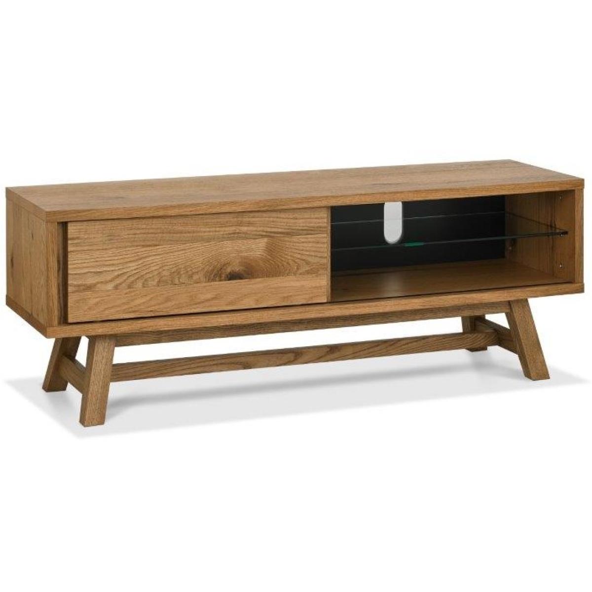 Brandon Rustic Oak Entertainment Unit – image 7