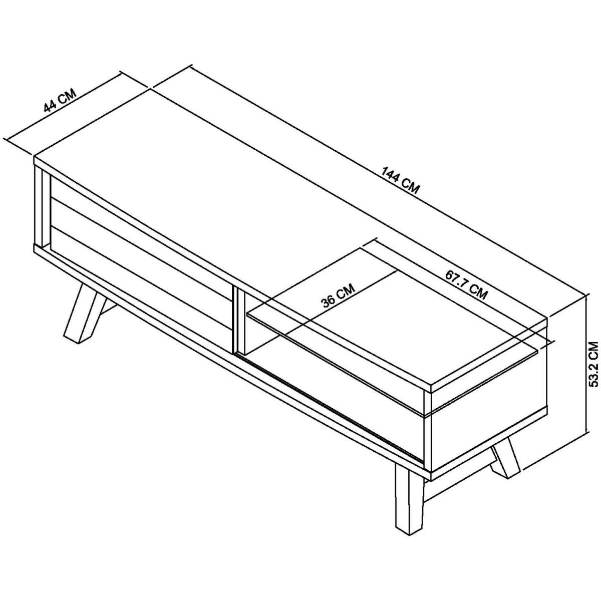 Brandon Rustic Oak Entertainment Unit – image 8