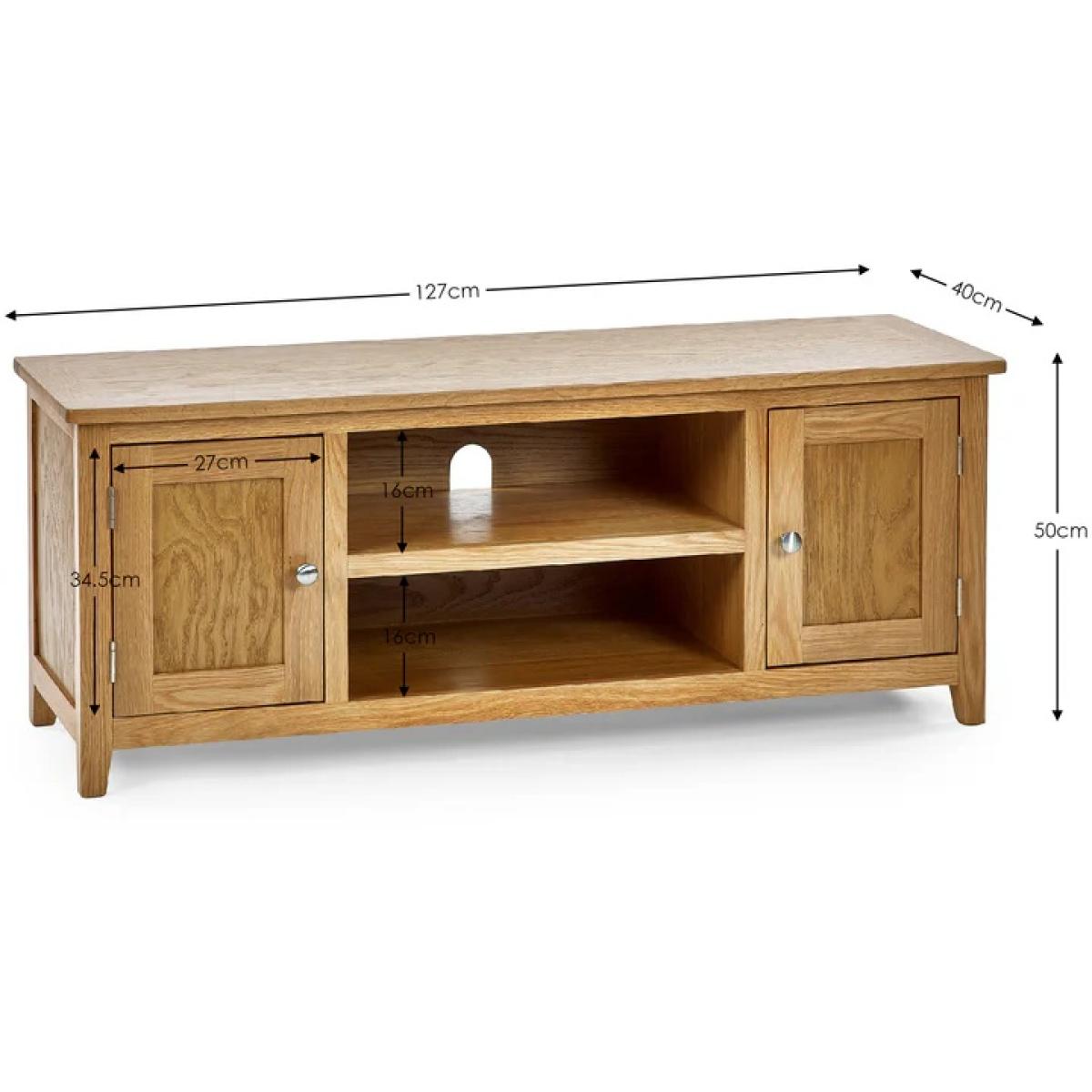 Julian Bowen Mallory Widescreen TV Unit In LightWood – image 5