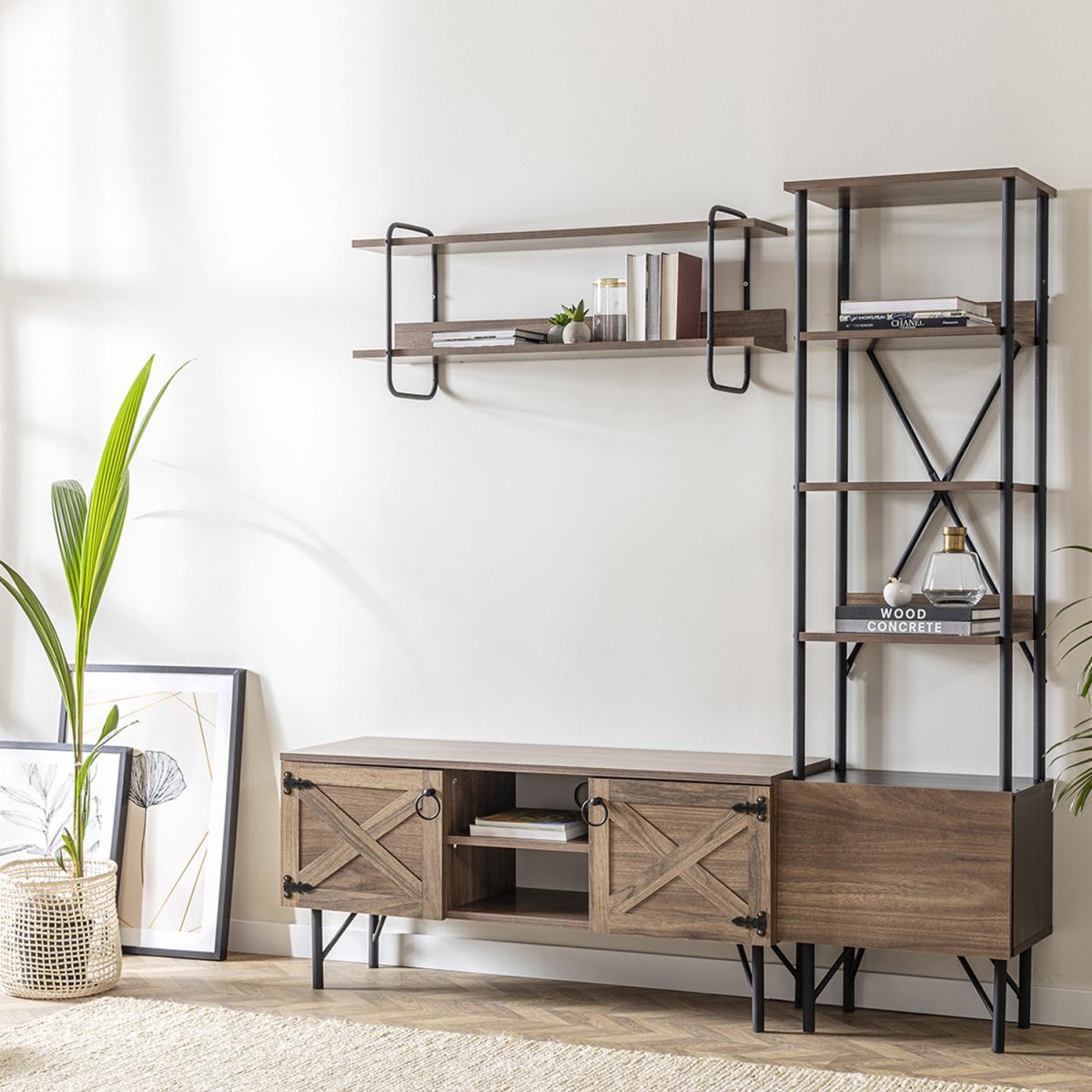 Loft Home - TV Unit  - Walnut – image 2