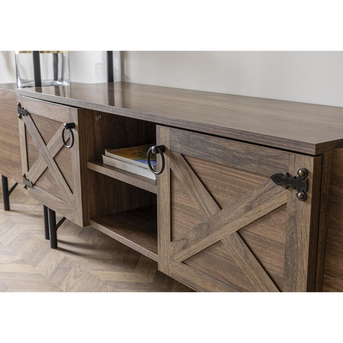 Loft Home - TV Unit  - Walnut – image 9