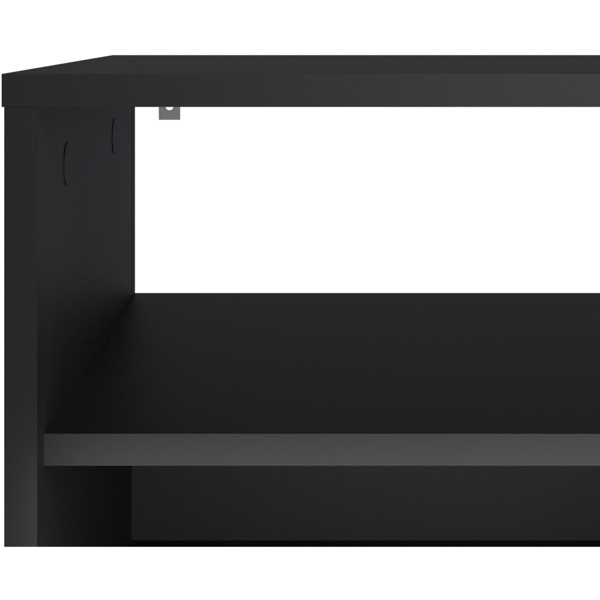 Shelved Media TV Unit - Black – image 8