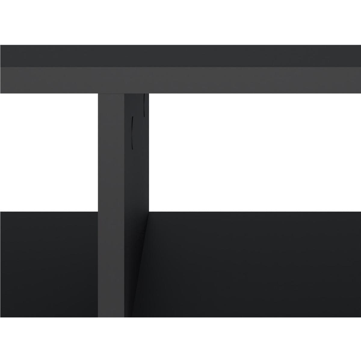 Shelved Media TV Unit - Black – image 9