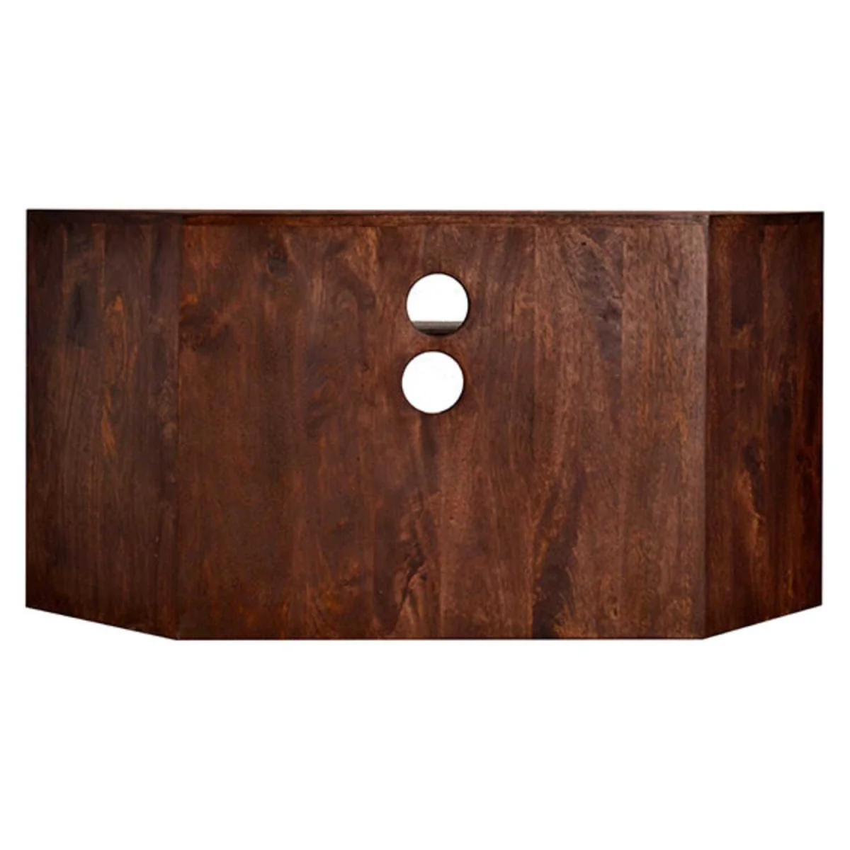 Phuket Corner TV Unit Dark Mango Wood 4 Drawers 6 Shelves - Brown – image 5