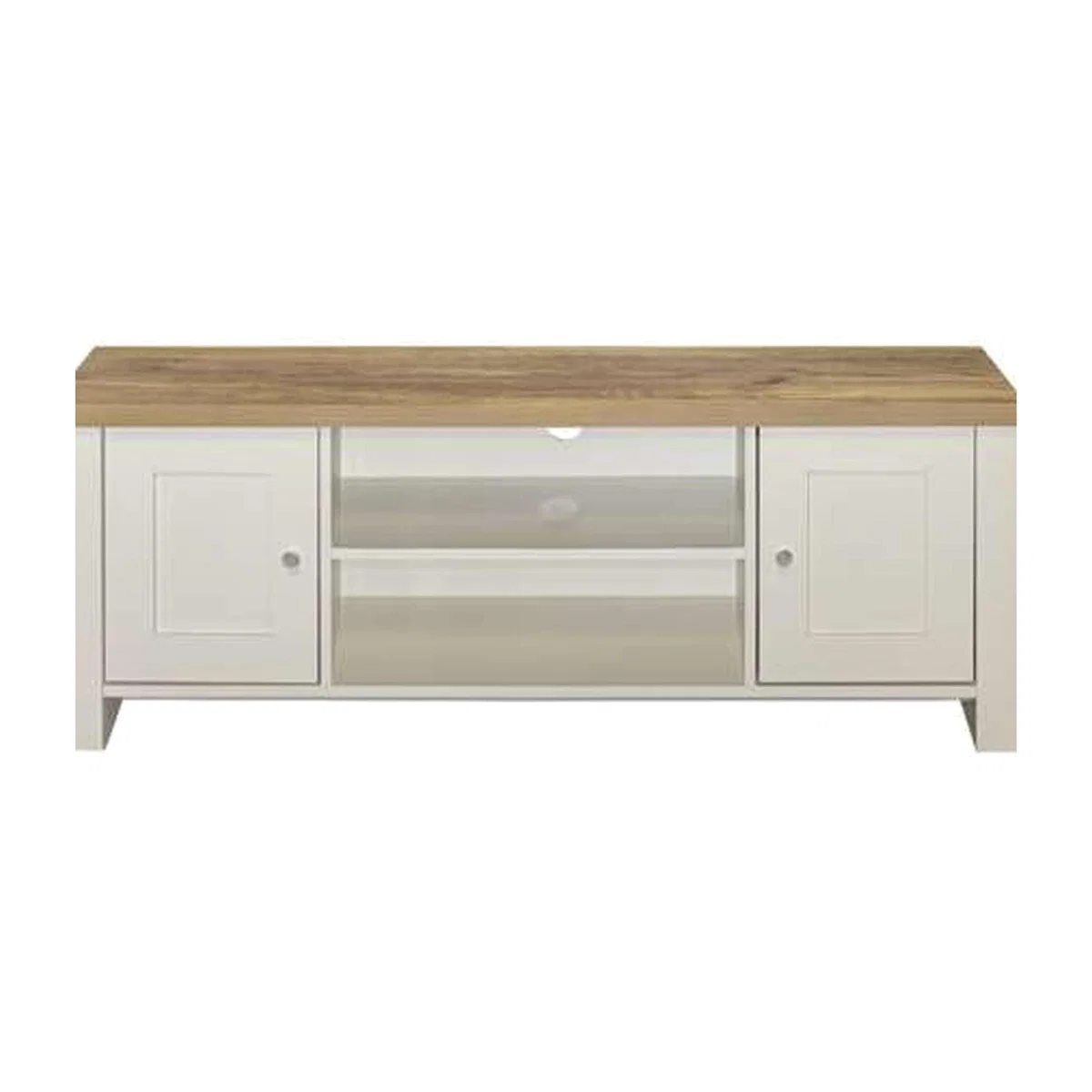 Highgate Large TV Unit - Cream & Oak – image 1
