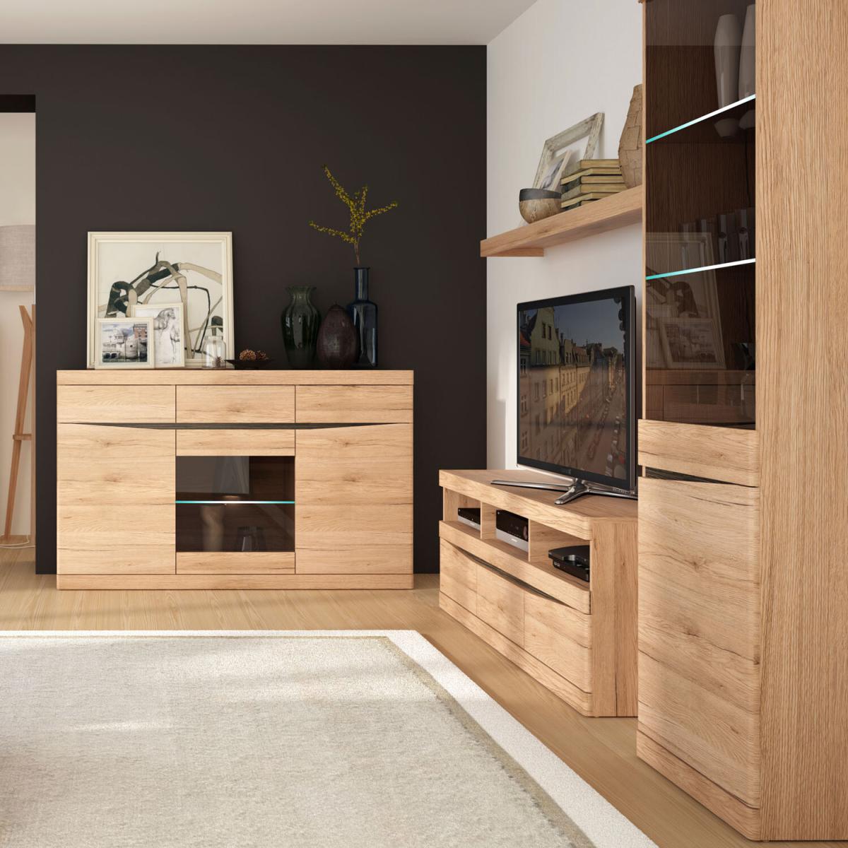 Kensington 2-Door 1-Drawer TV Cabinet – image 4