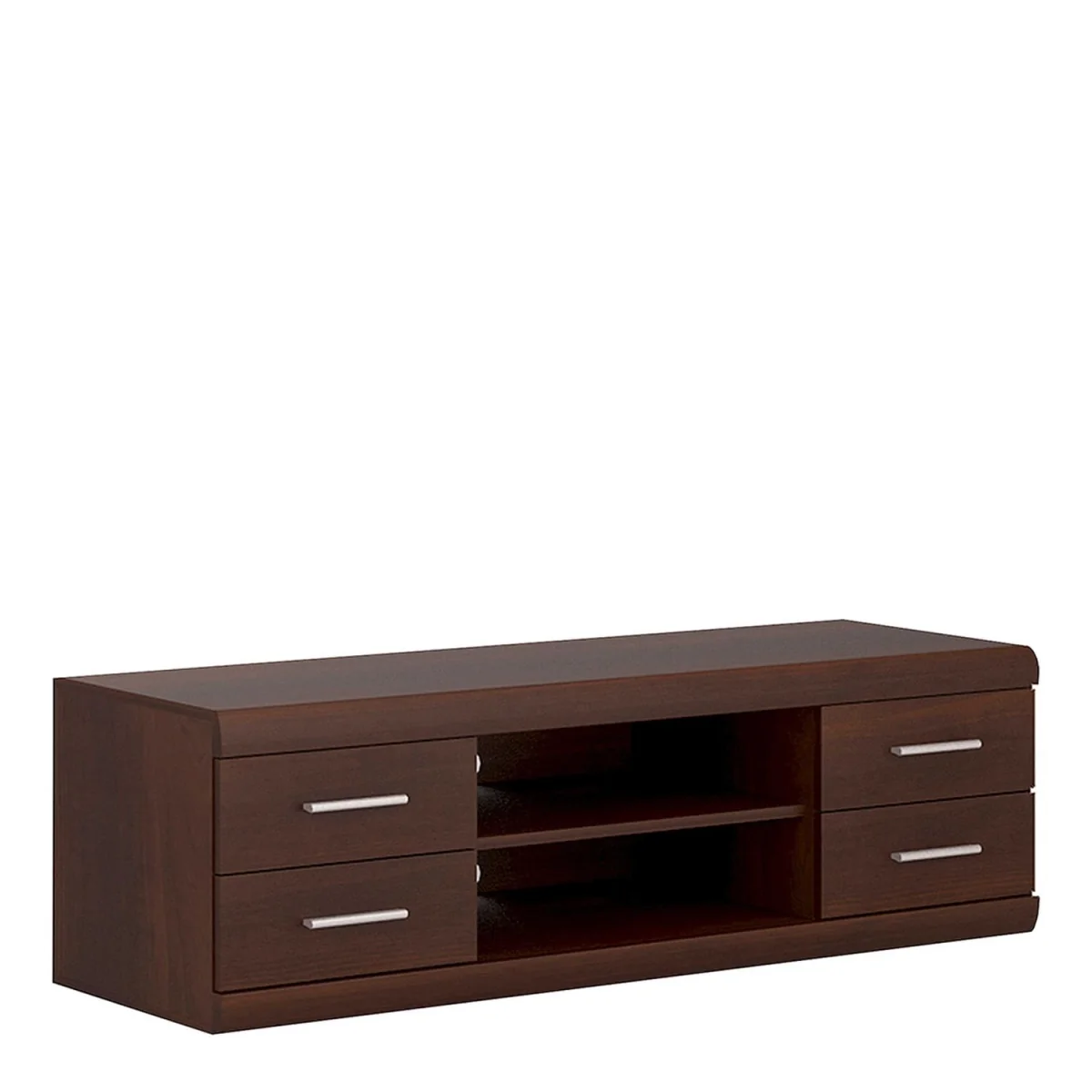 Sonderborg Dark Mahogany TV Cabinet with 4 Drawers - Brown – image 2