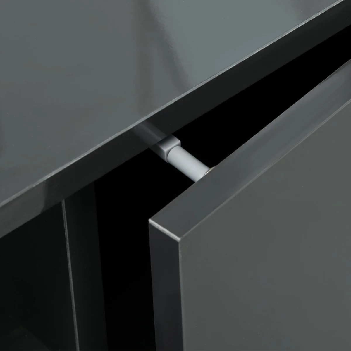 Minoco Grey Floating TV Stand with Shelf and Doors - Fits Up to 60 Inches – image 9