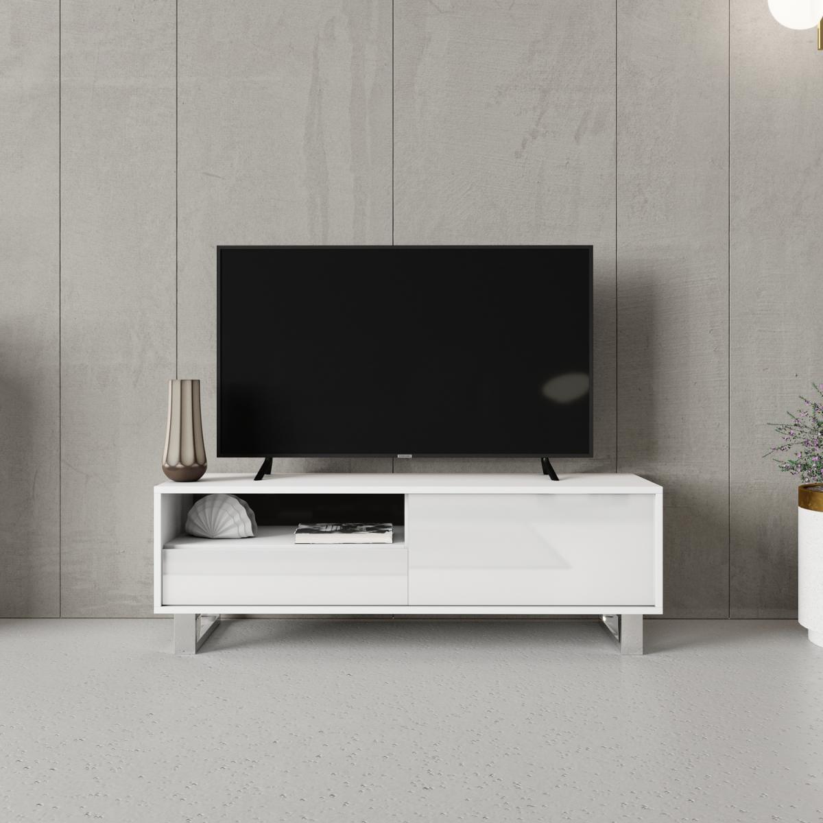 TV Unit 120cm CF Modern - White