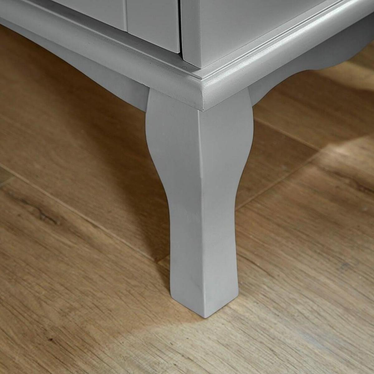 Paris 2 Drawer TV Stand Storage Unit - Grey – image 2