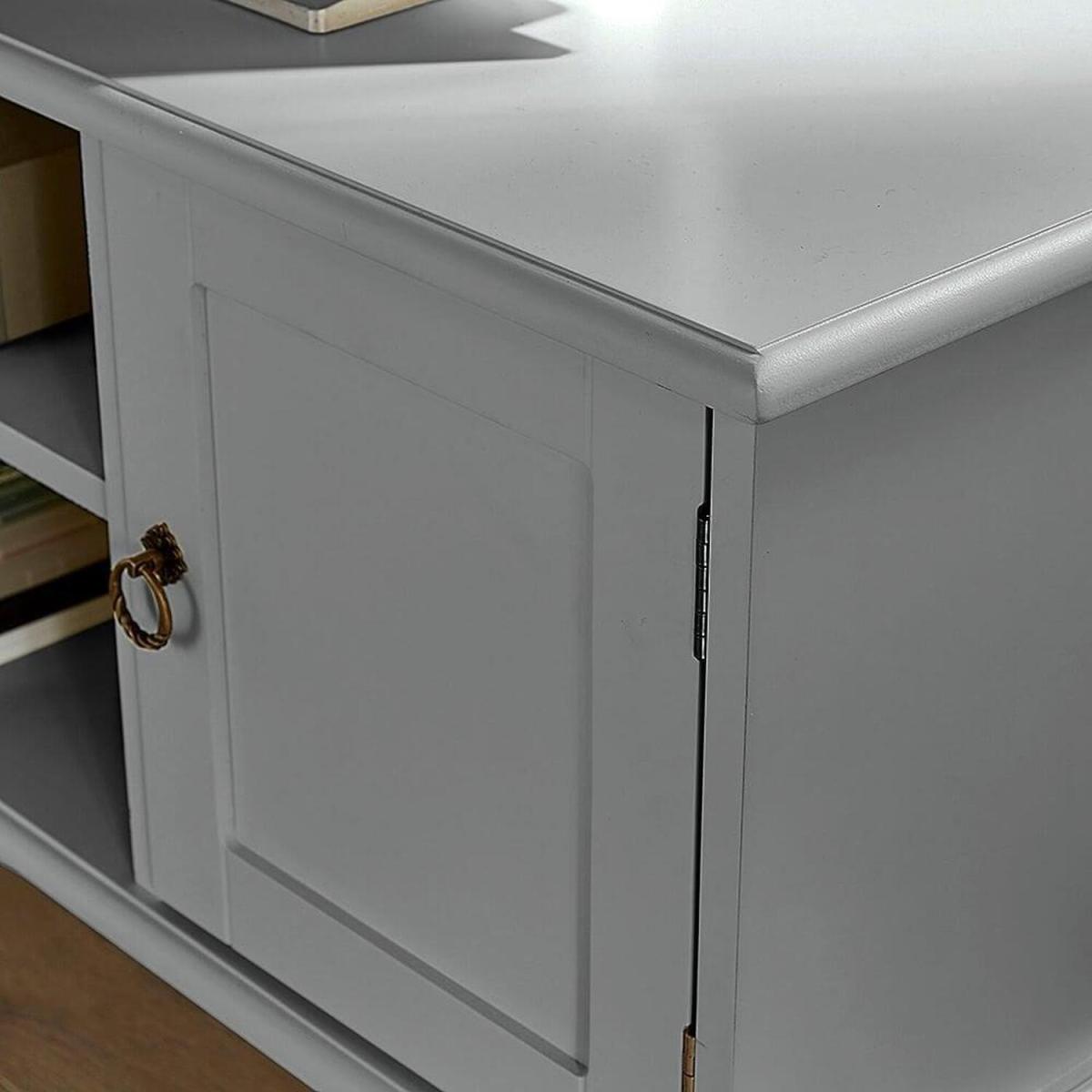 Paris 2 Drawer TV Stand Storage Unit - Grey – image 4