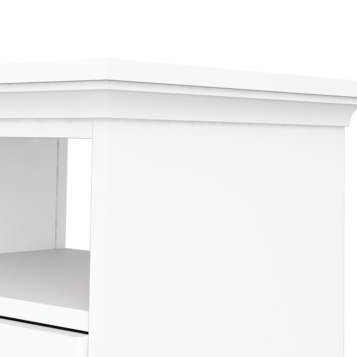 Paris 2-Shelf 2-Drawer TV Unit - White – image 6
