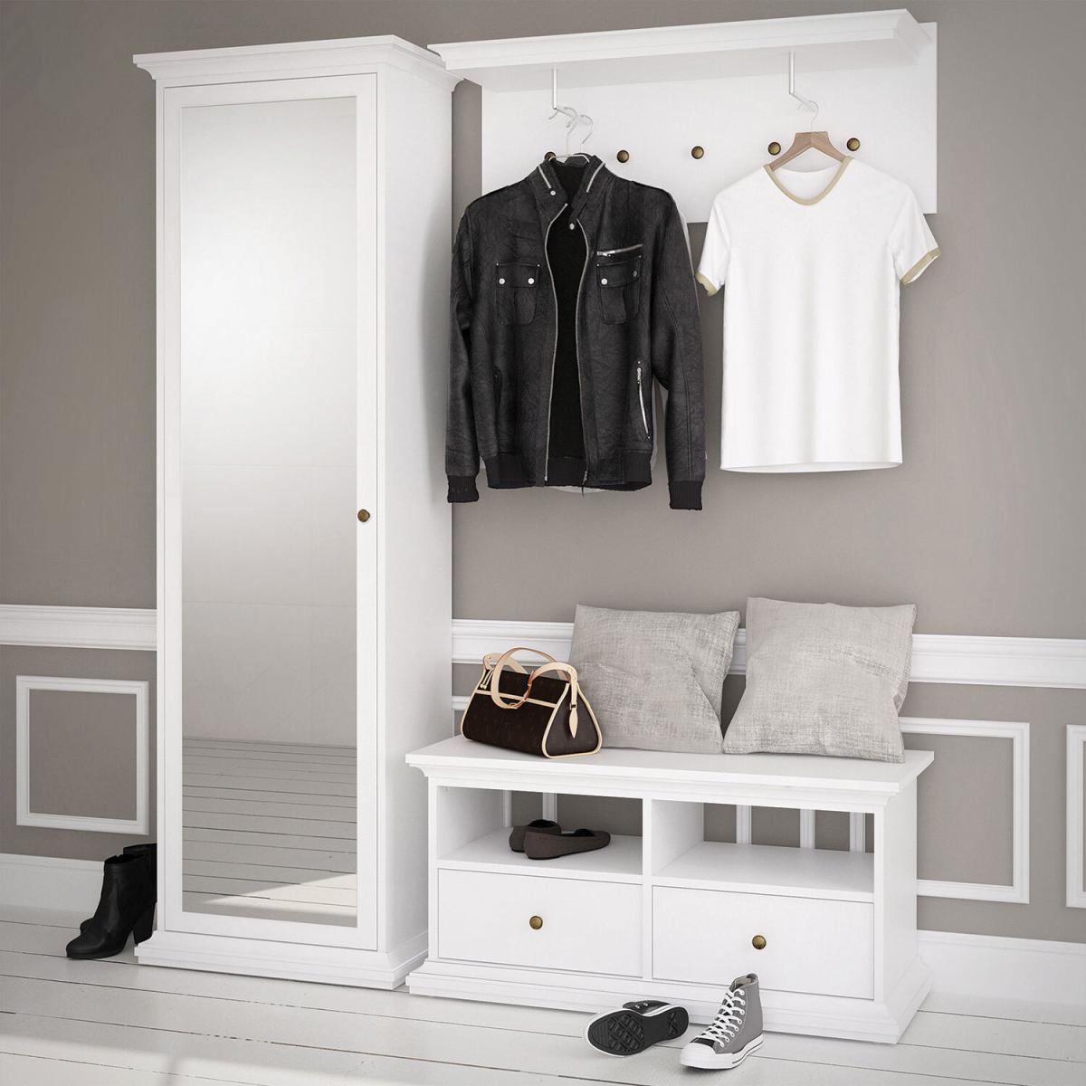 Paris 2-Shelf 2-Drawer TV Unit - White – image 10