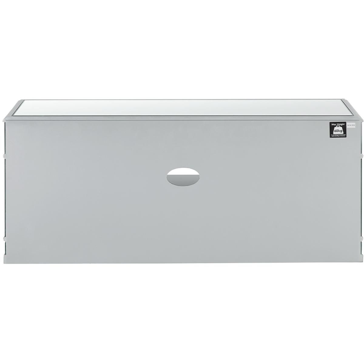 Silver Mirrored Medium TV Entertainment Unit - Silver – image 5