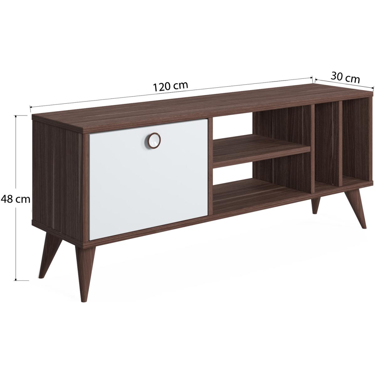 Santa TV Stand for TVs up to 47" by Ruumstore - Victoria Walnut – image 2