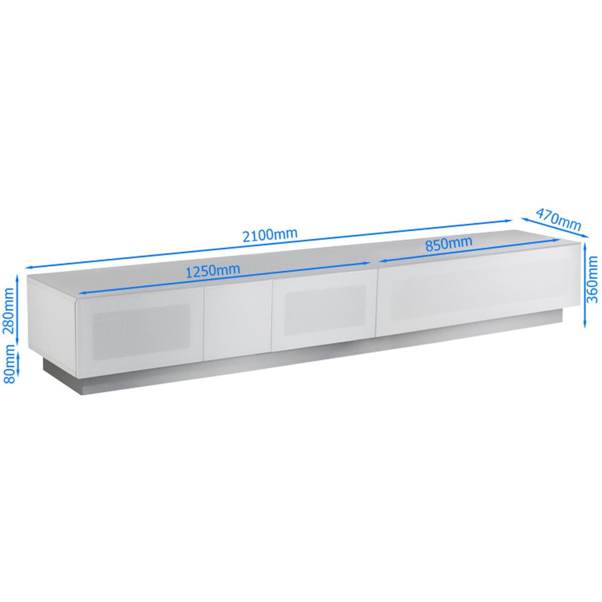 Alphason Element 2100mm TV Stand  - White – image 4