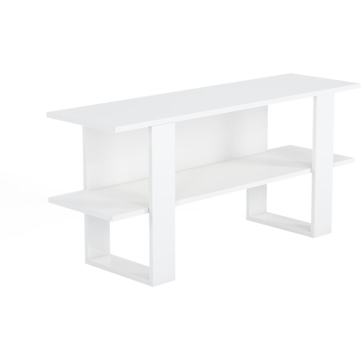Corneila TV Stand - White - White – image 4