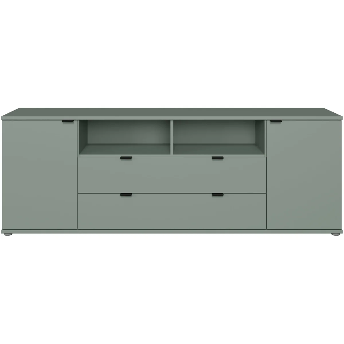Ganymede Wide TV Unit with Open Shelving, 2 Drawers & 2 Doors - Sand – image 14