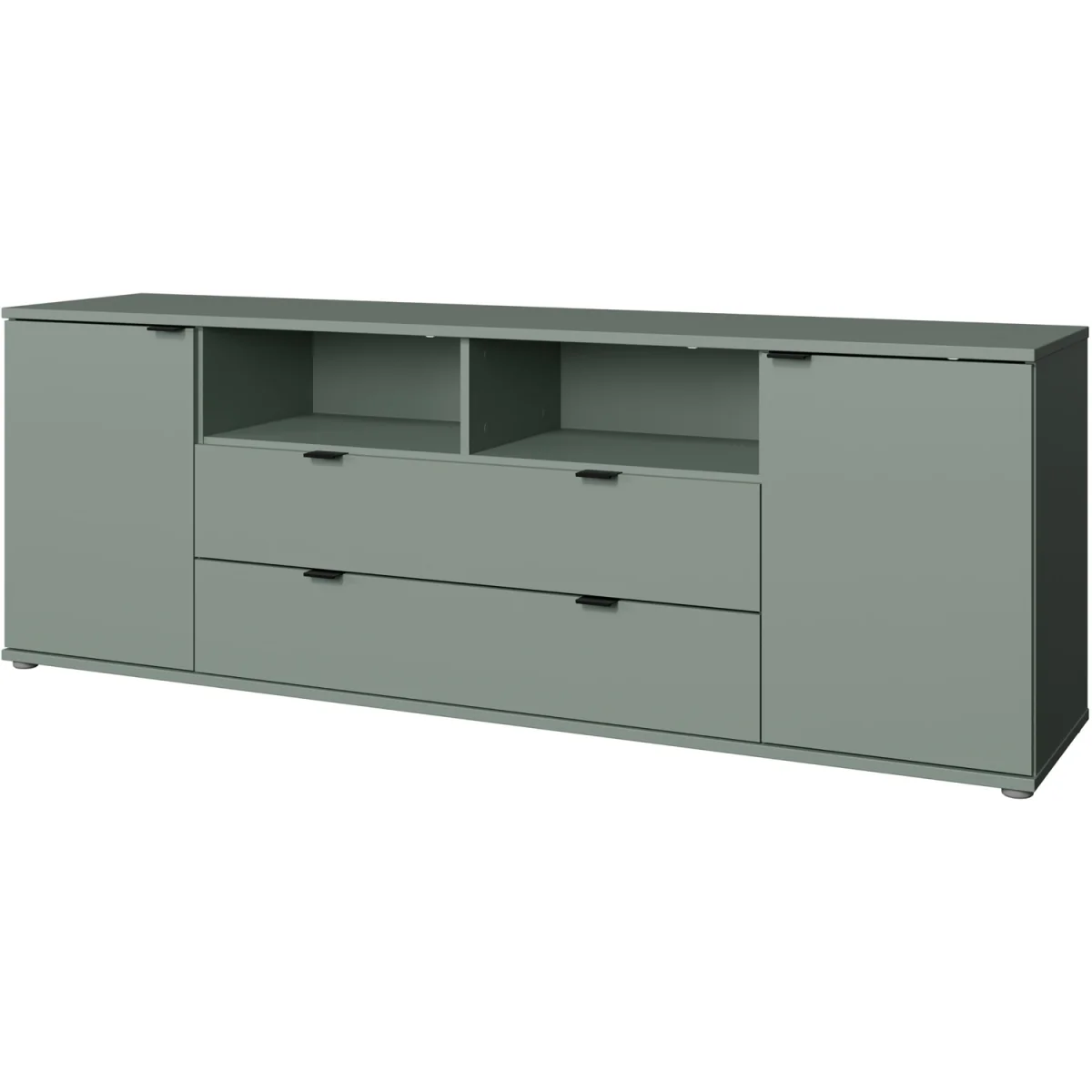 Ganymede Wide TV Unit with Open Shelving, 2 Drawers & 2 Doors - Sand – image 15