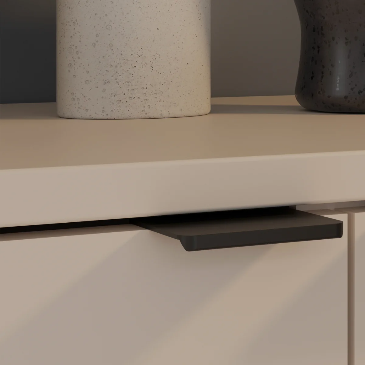 Ganymede Wide TV Unit with Open Shelving, 2 Drawers & 2 Doors - Sand – image 30